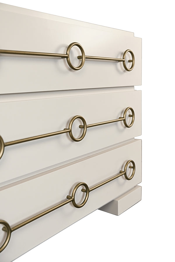 Roderick Chest Antique White Lacquer