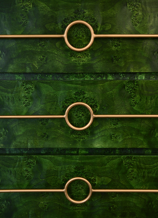 Roderick Chest Emerald Burl Wood