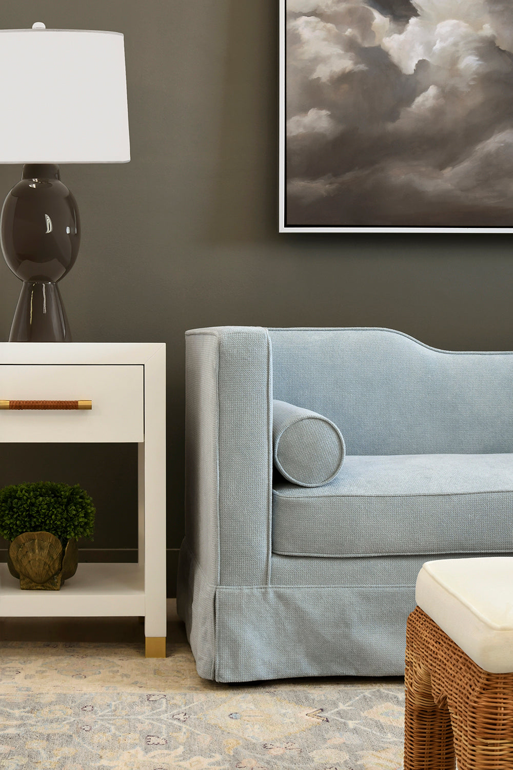 Pelham Side Table - White Lacquer