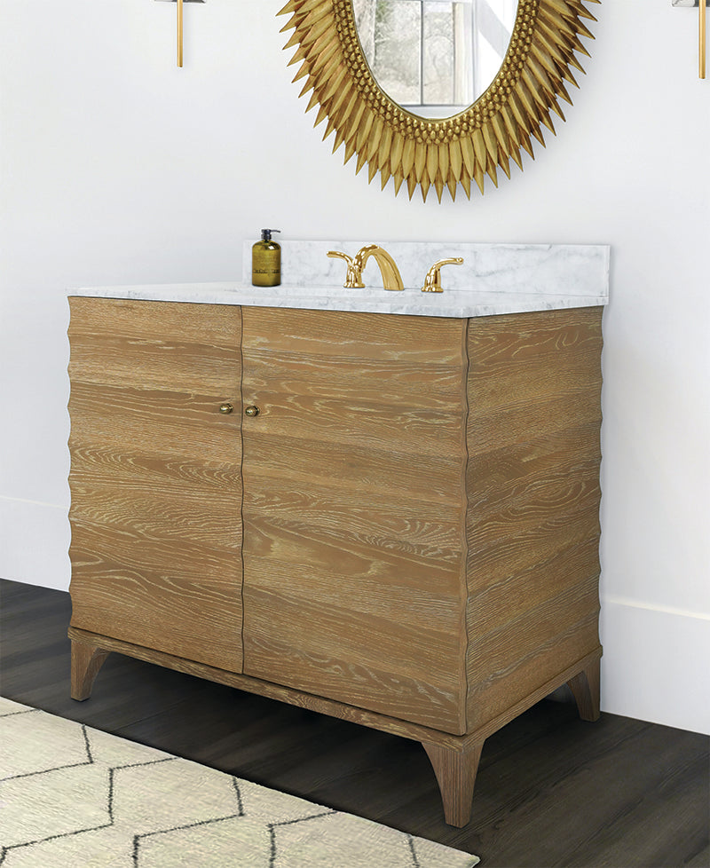 Rita Mirror - Gold Leaf