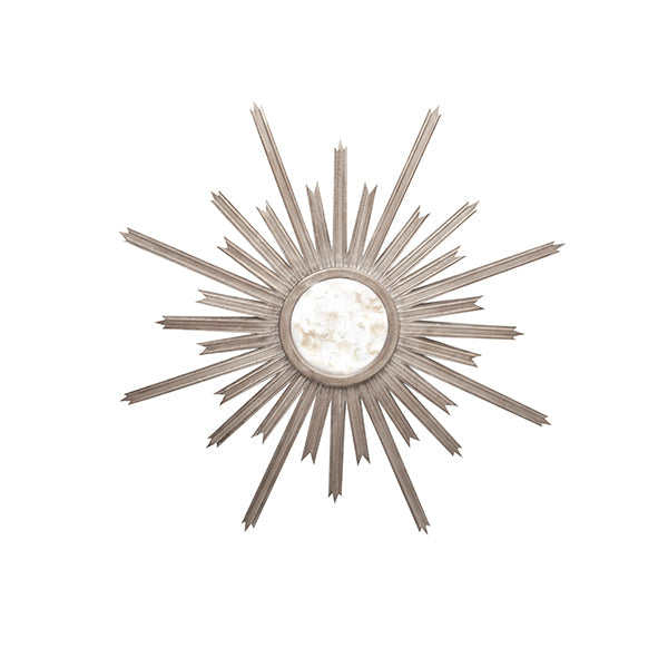 Starlata Mirror - Silver Leaf