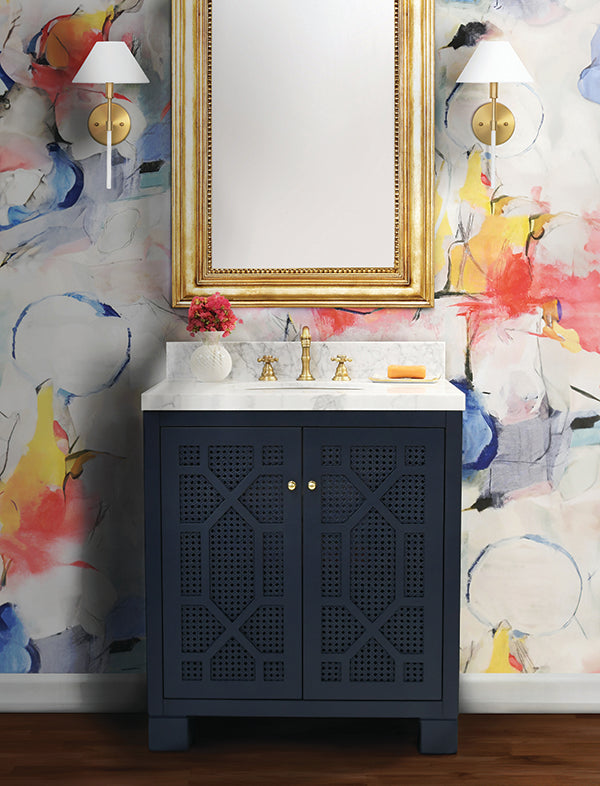 Schaffer Bath Vanity - Navy