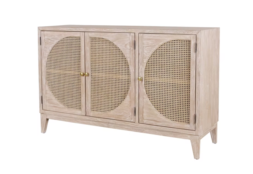 Olivia 3 Door Cabinet Natural