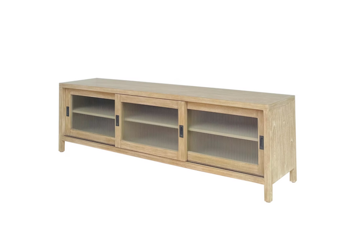 Kent 79" Low Media Cabinet Natural