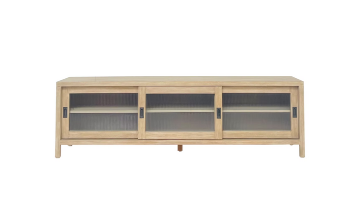 Kent 79" Low Media Cabinet Natural
