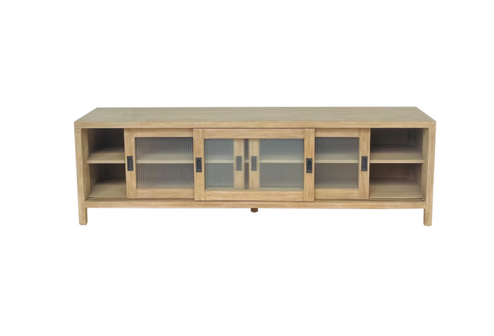 Kent 79" Low Media Cabinet Natural