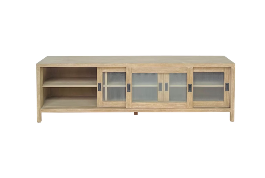 Kent 79" Low Media Cabinet Natural