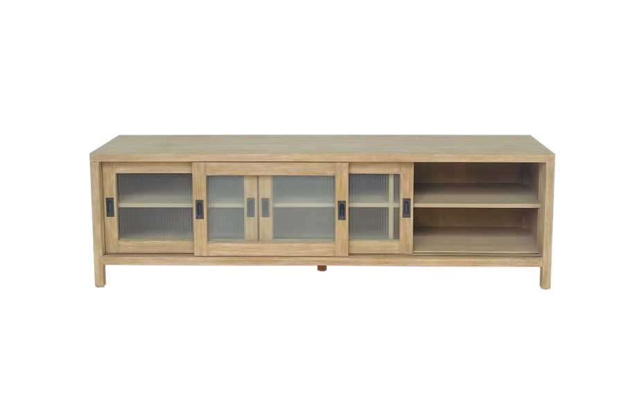 Kent 79" Low Media Cabinet Natural