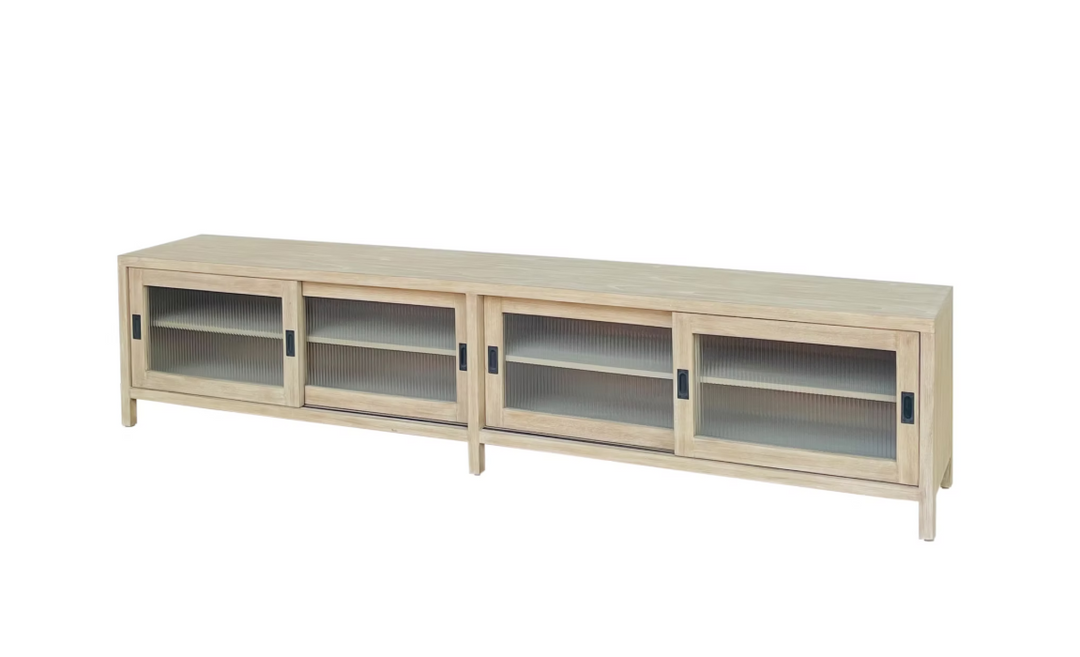 Kent 107" Low Media Cabinet Natural