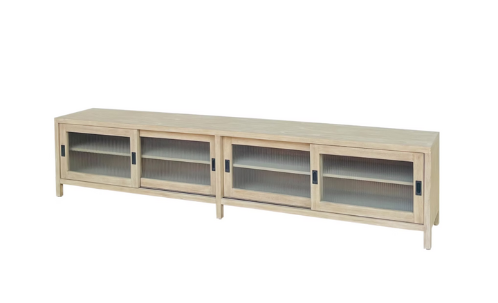 Kent 107" Low Media Cabinet Natural