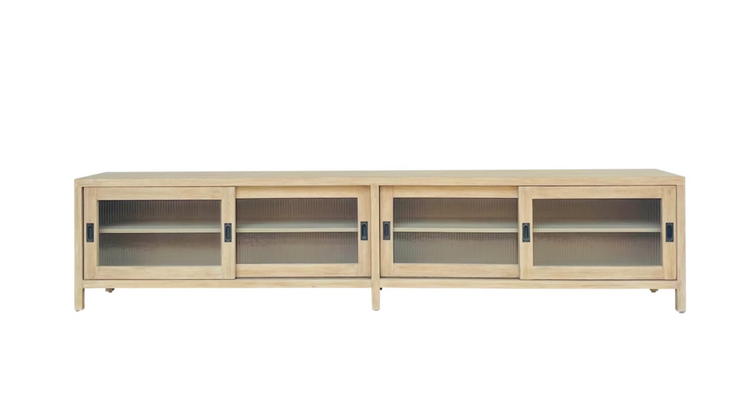 Kent 107" Low Media Cabinet Natural