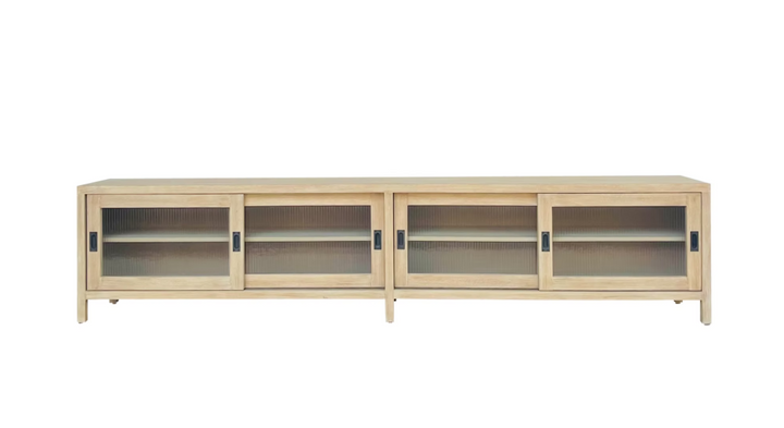 Kent 107" Low Media Cabinet Natural