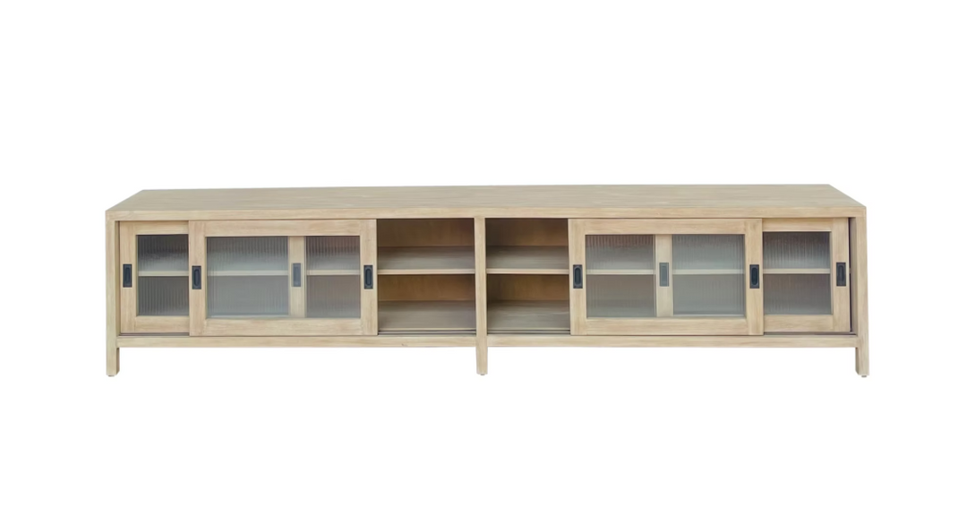 Kent 107" Low Media Cabinet Natural