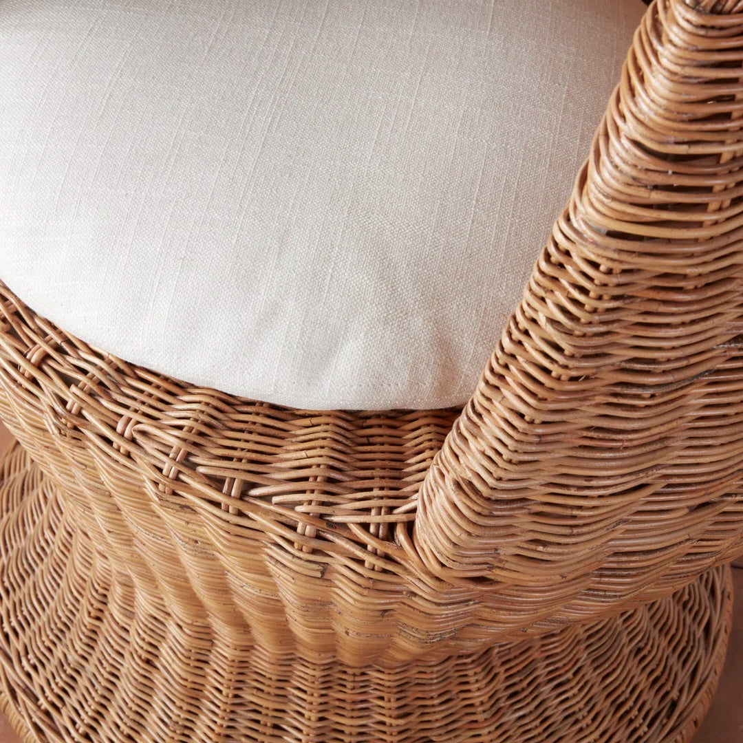 Woven Rattan Lounge Chair