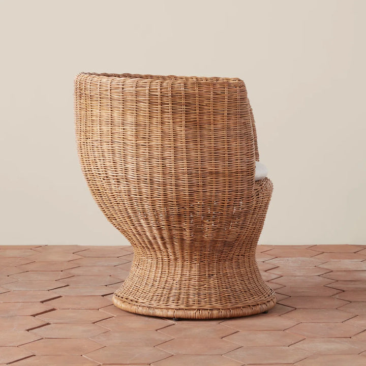 Woven Rattan Lounge Chair