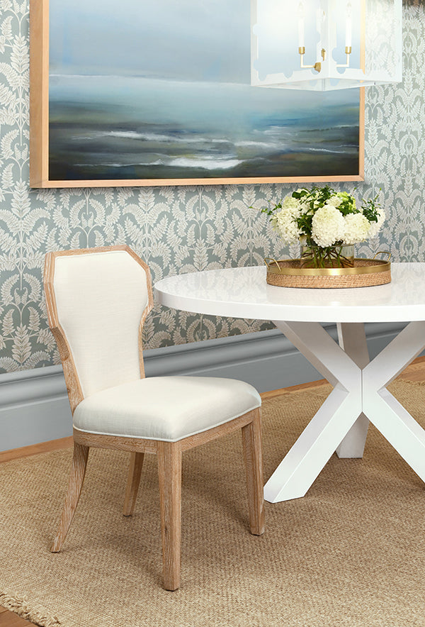 Tally Dining Chair Cerused Oak
