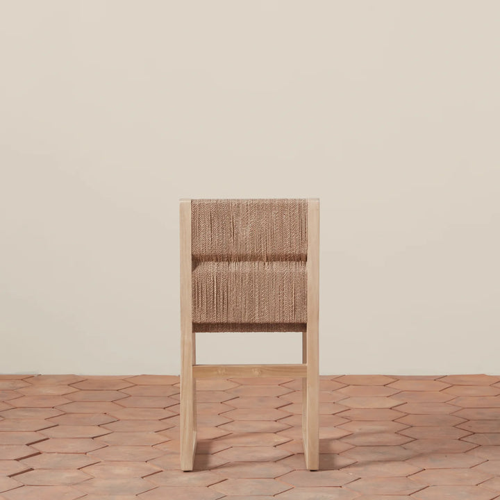 Beachwood and Seagrass  Dining Chair