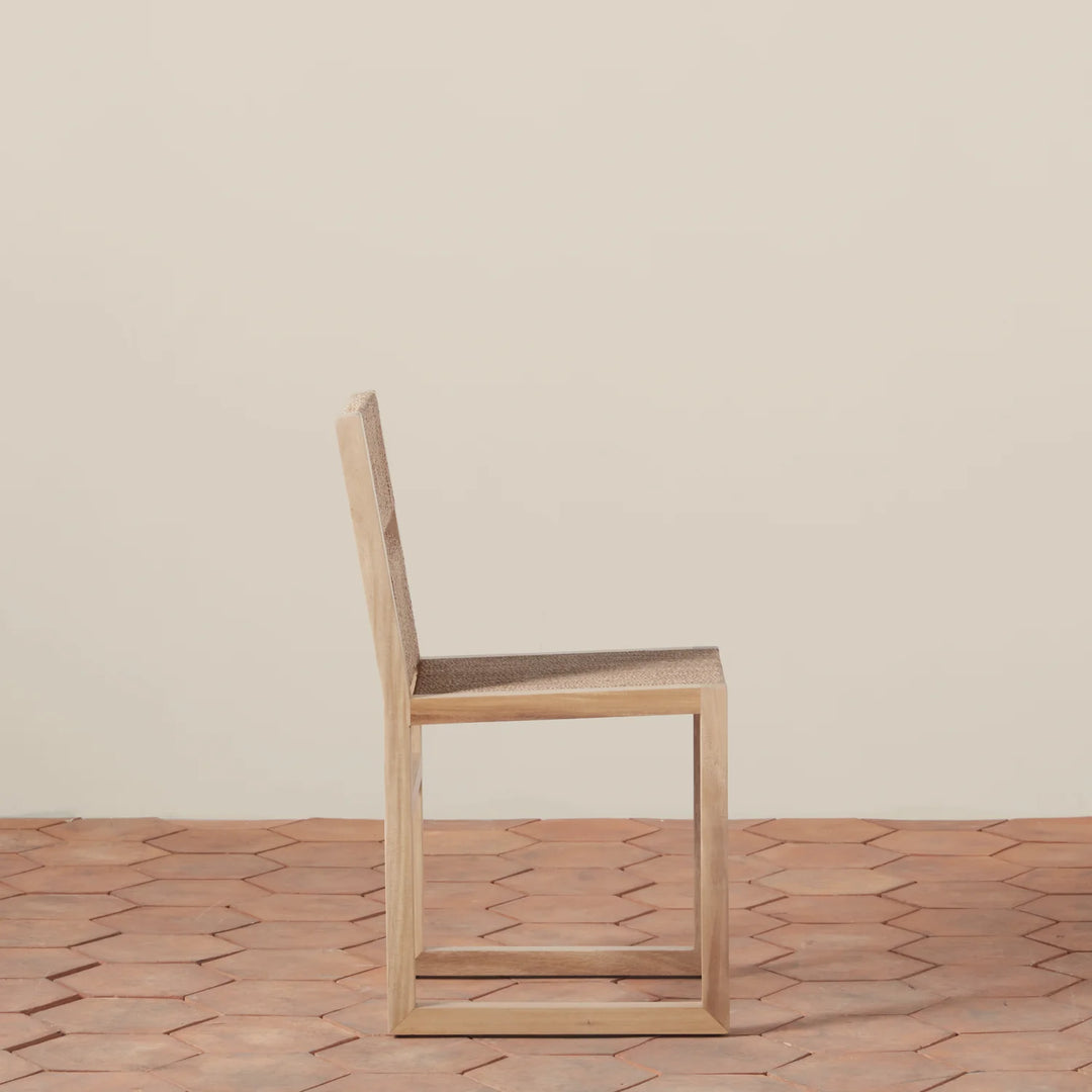 Beachwood and Seagrass  Dining Chair