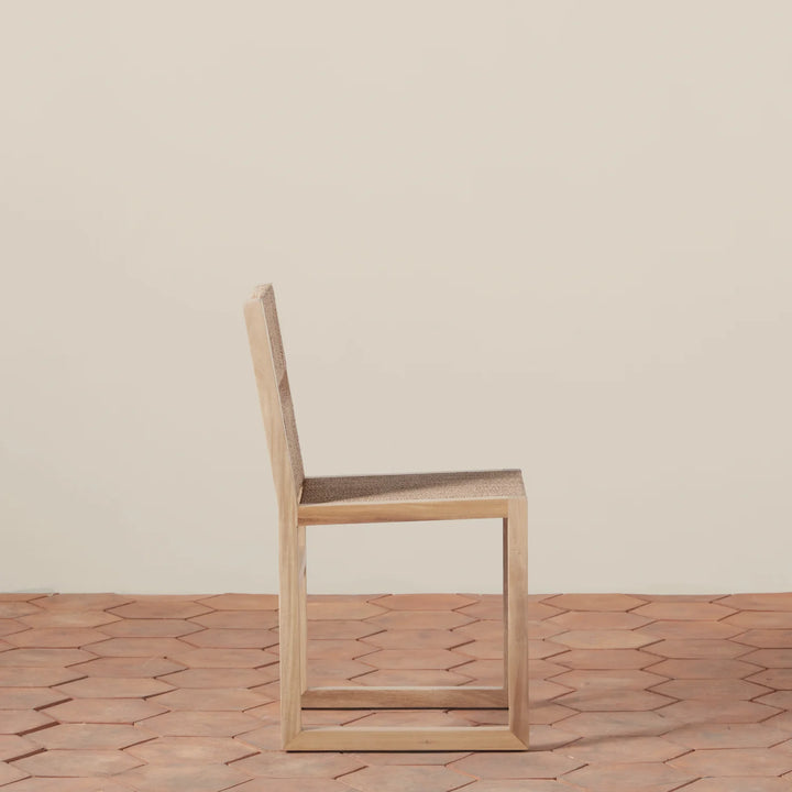 Beachwood and Seagrass  Dining Chair