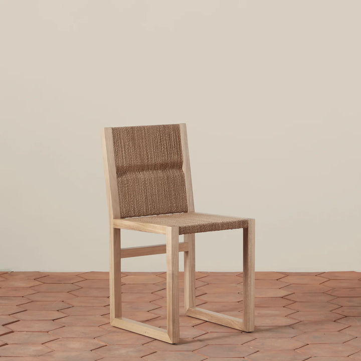 Beachwood and Seagrass  Dining Chair