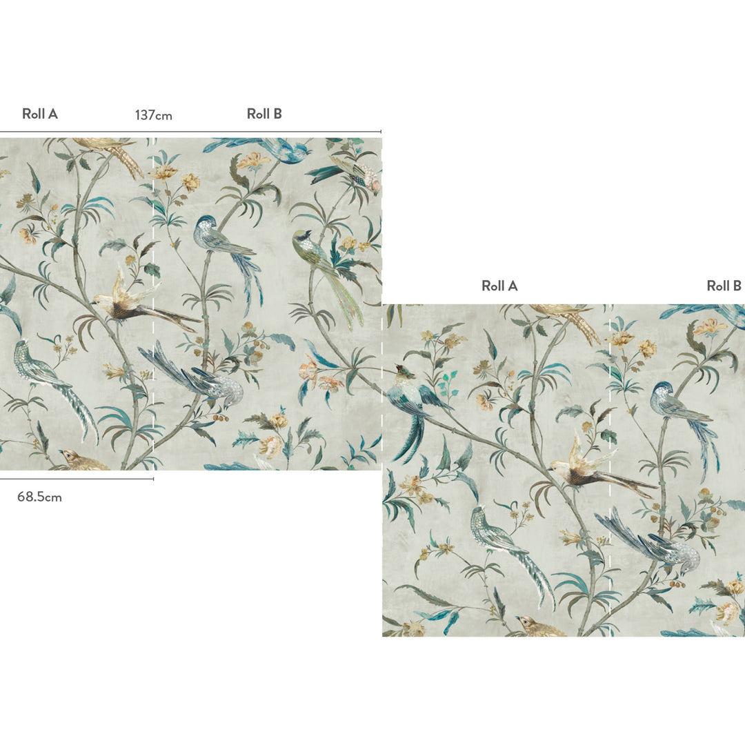 Pluma Wallcovering Gris W444/01