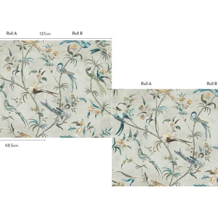 Pluma Wallcovering Gris W444/01