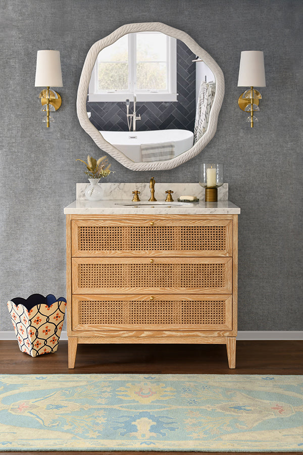 Wynn Bath Vanity 36.5" Cerused Oak