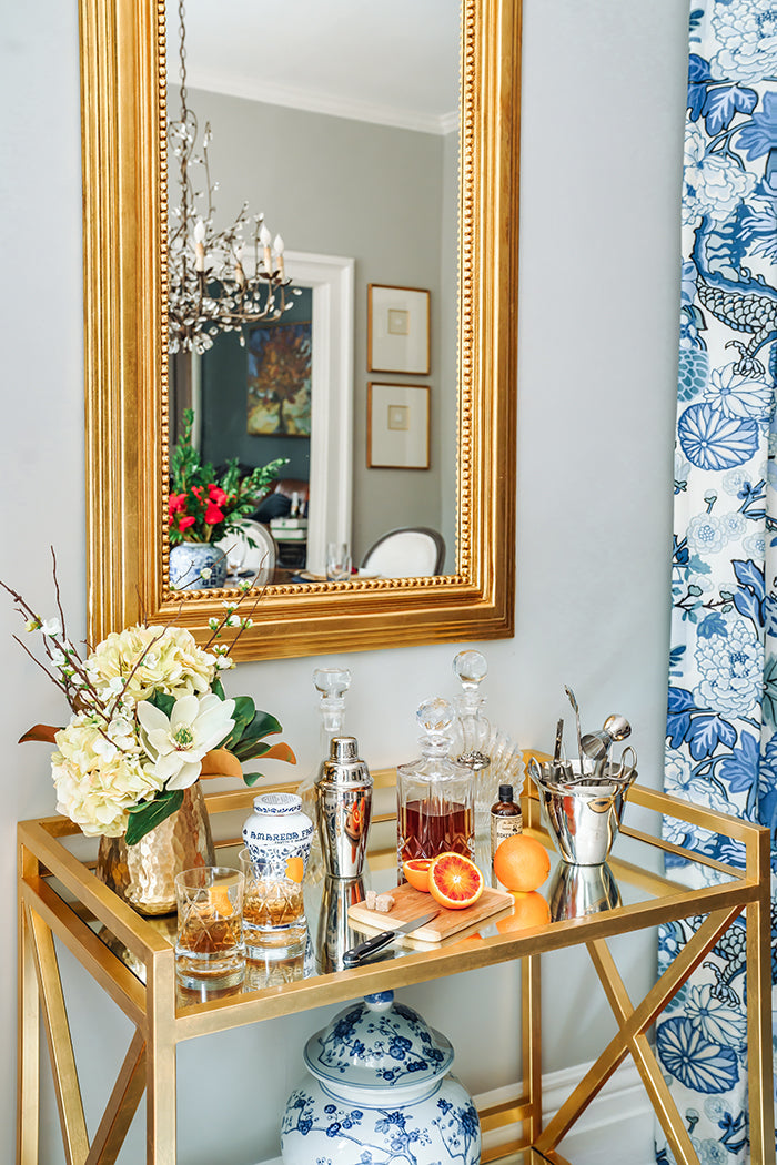 Waverly Tall Mirror - Gold Leaf