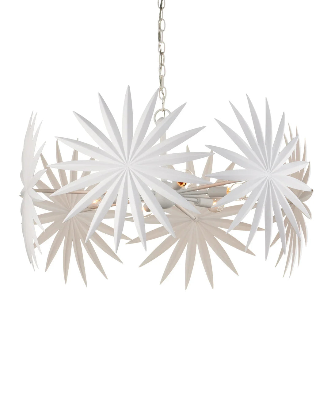 Bismarkia Small White Chandelier