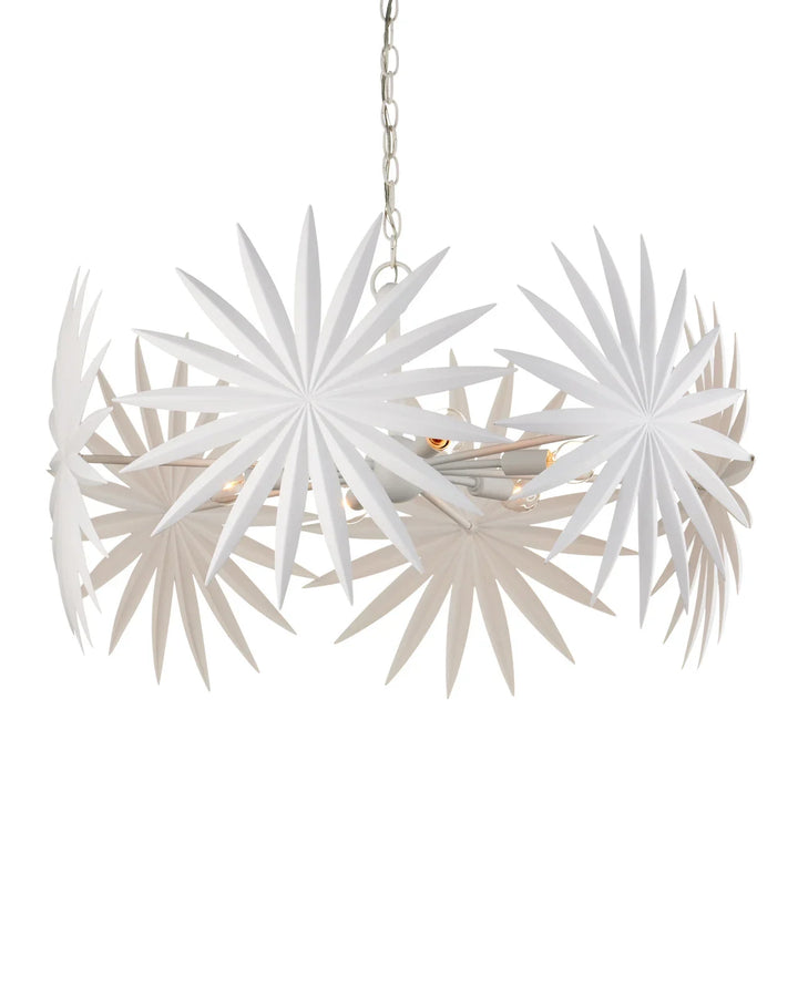Bismarkia Small White Chandelier