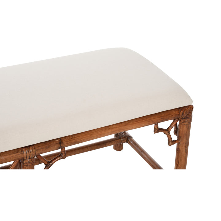 Chippendale Bamboo Bench - Brown