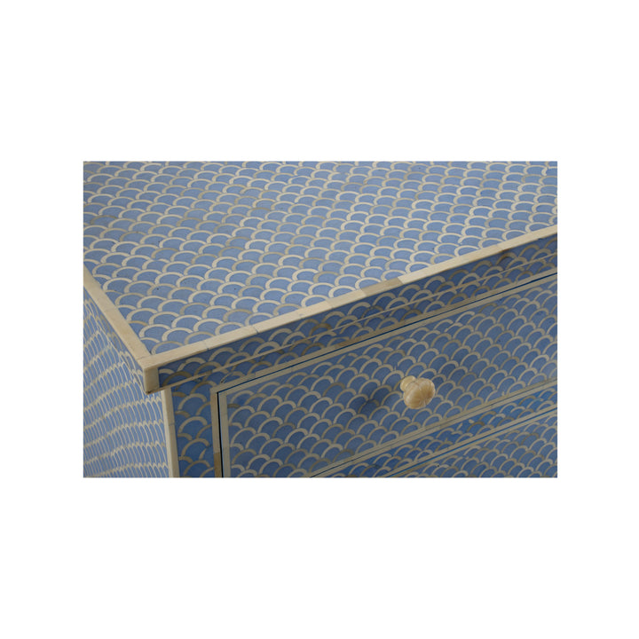 Milford Chest - White &amp; Blue