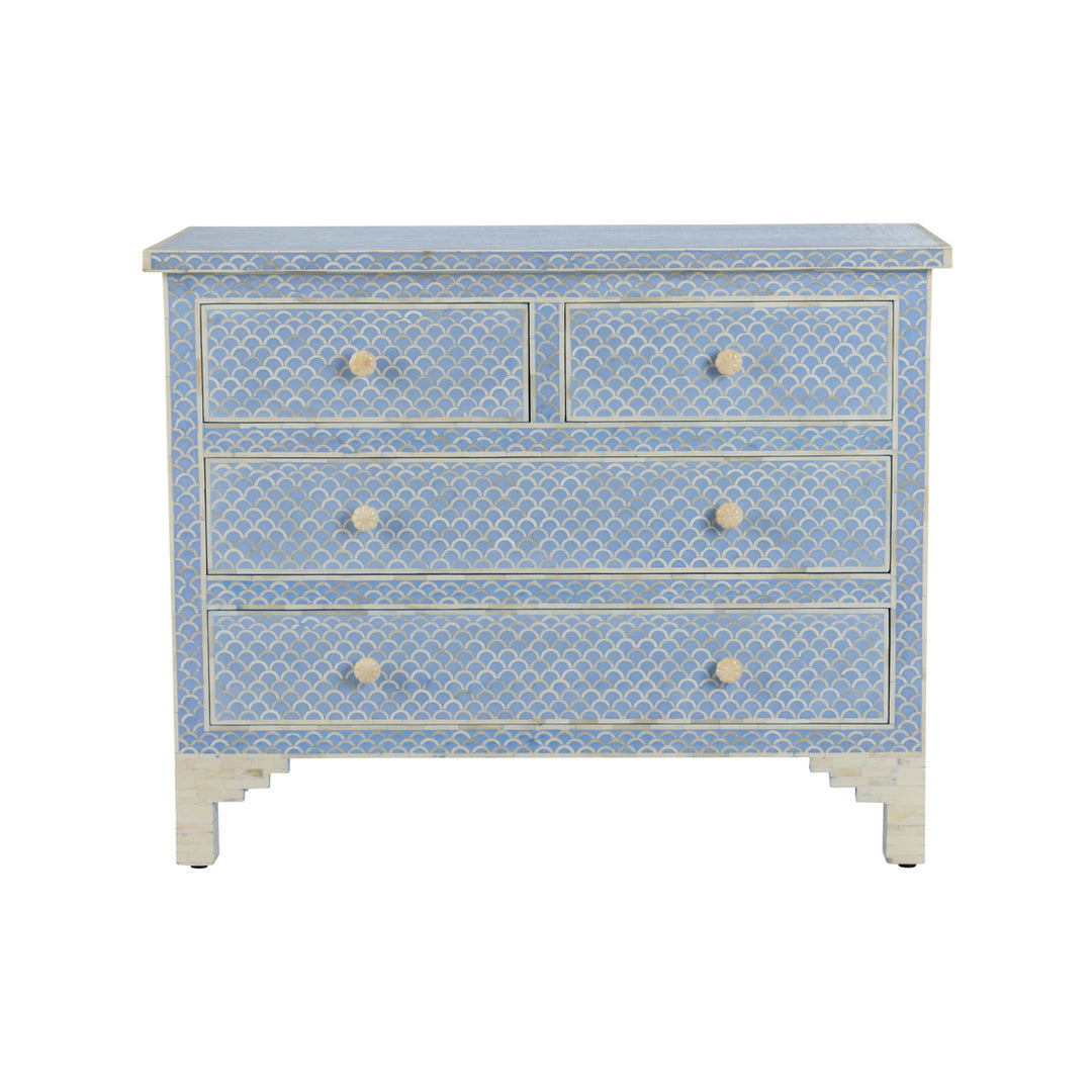 Milford Chest - White &amp; Blue