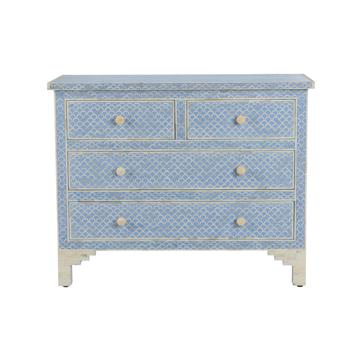 Milford Chest - White &amp; Blue