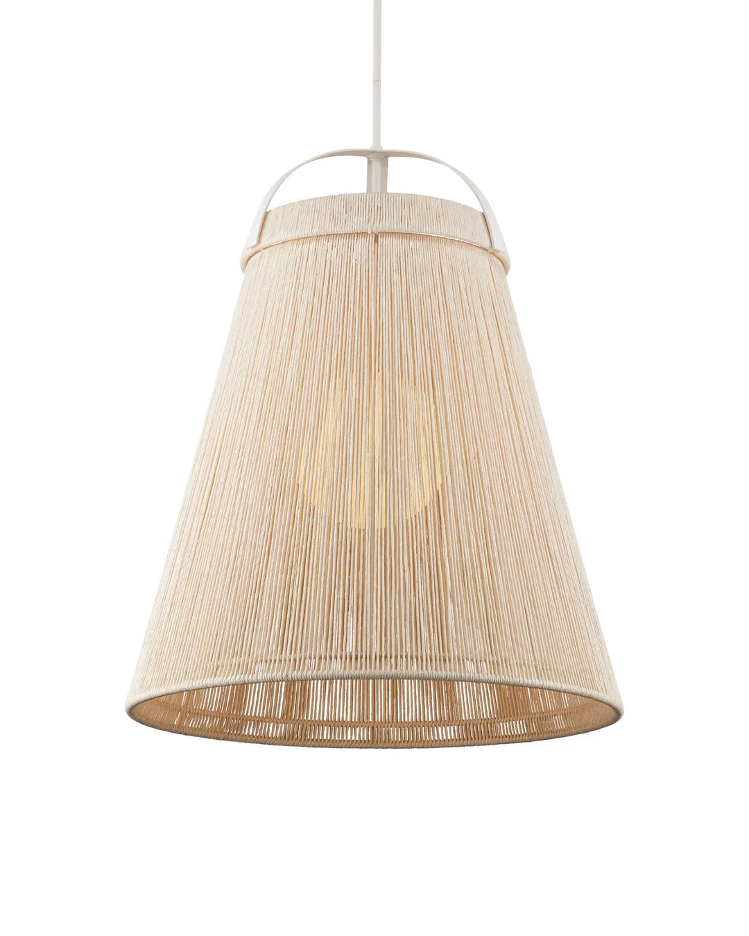 Parnell Large White Pendant