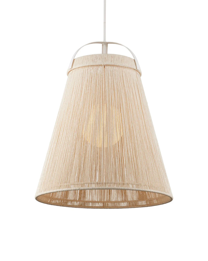 Parnell Large White Pendant