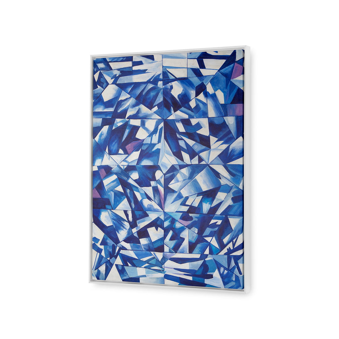 Asha Framed Canvas Blue