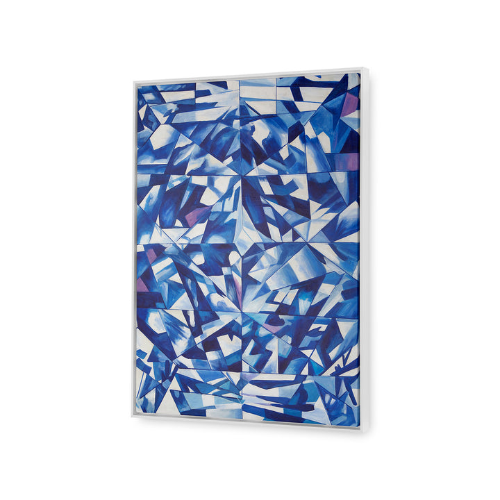 Asha Framed Canvas Blue