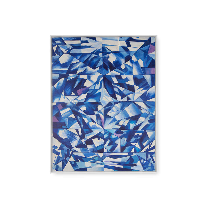 Asha Framed Canvas Blue