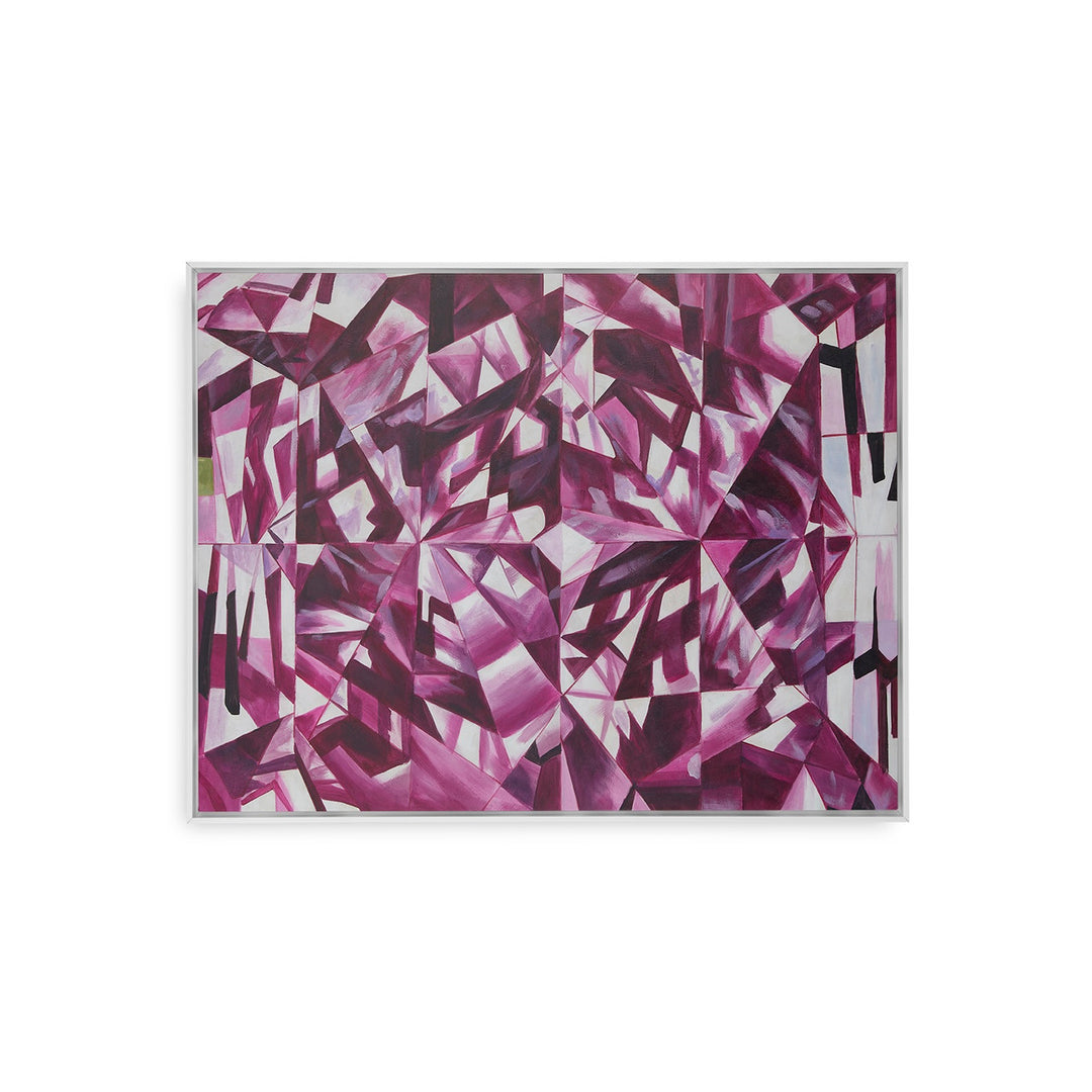 Asha Framed Canvas Purple