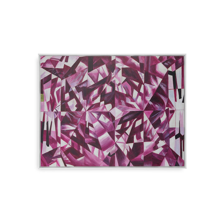 Asha Framed Canvas Purple