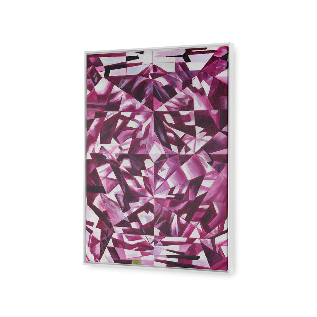 Asha Framed Canvas Purple