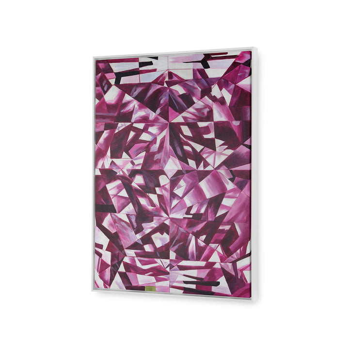 Asha Framed Canvas Purple