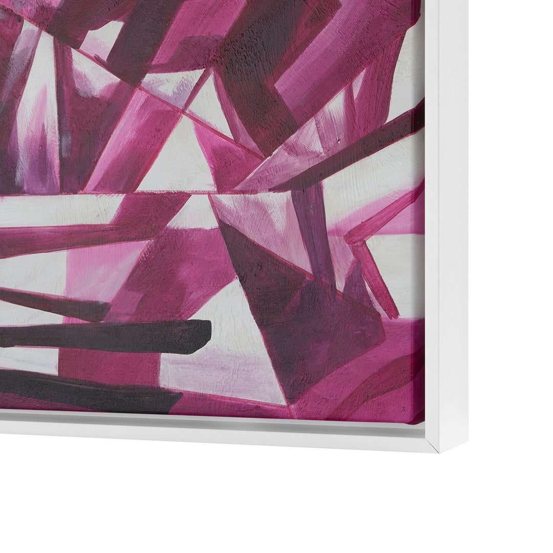 Asha Framed Canvas Purple