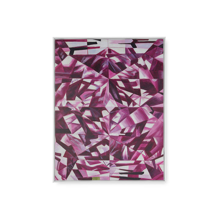 Asha Framed Canvas Purple