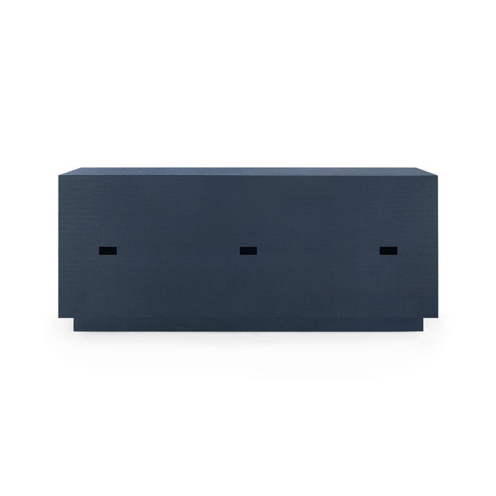 Ansel 4-Door Cabinet - Blue Steel