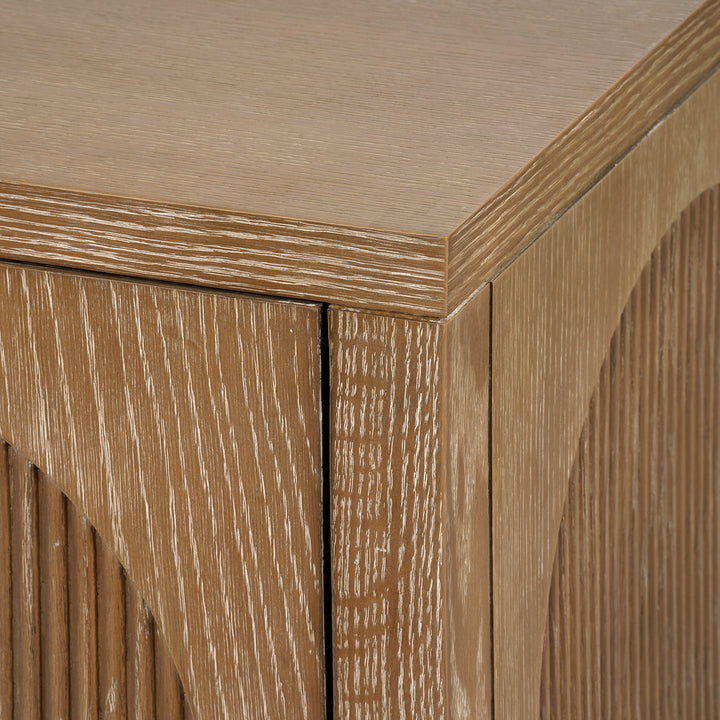 Arcadia Four Door Cabinet - Soft Glow Oak