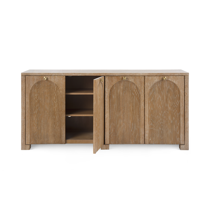 Arcadia Four Door Cabinet - Soft Glow Oak