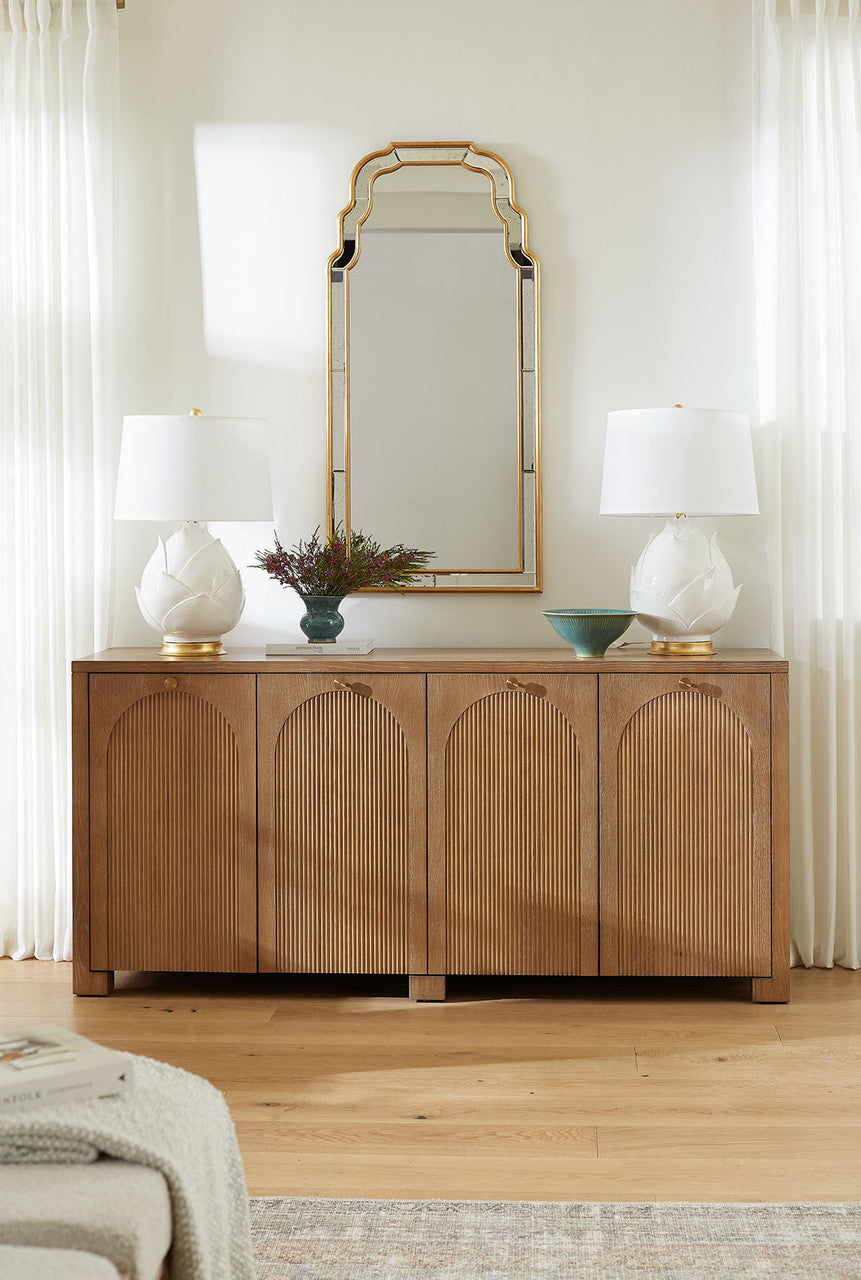 Arcadia Four Door Cabinet - Soft Glow Oak