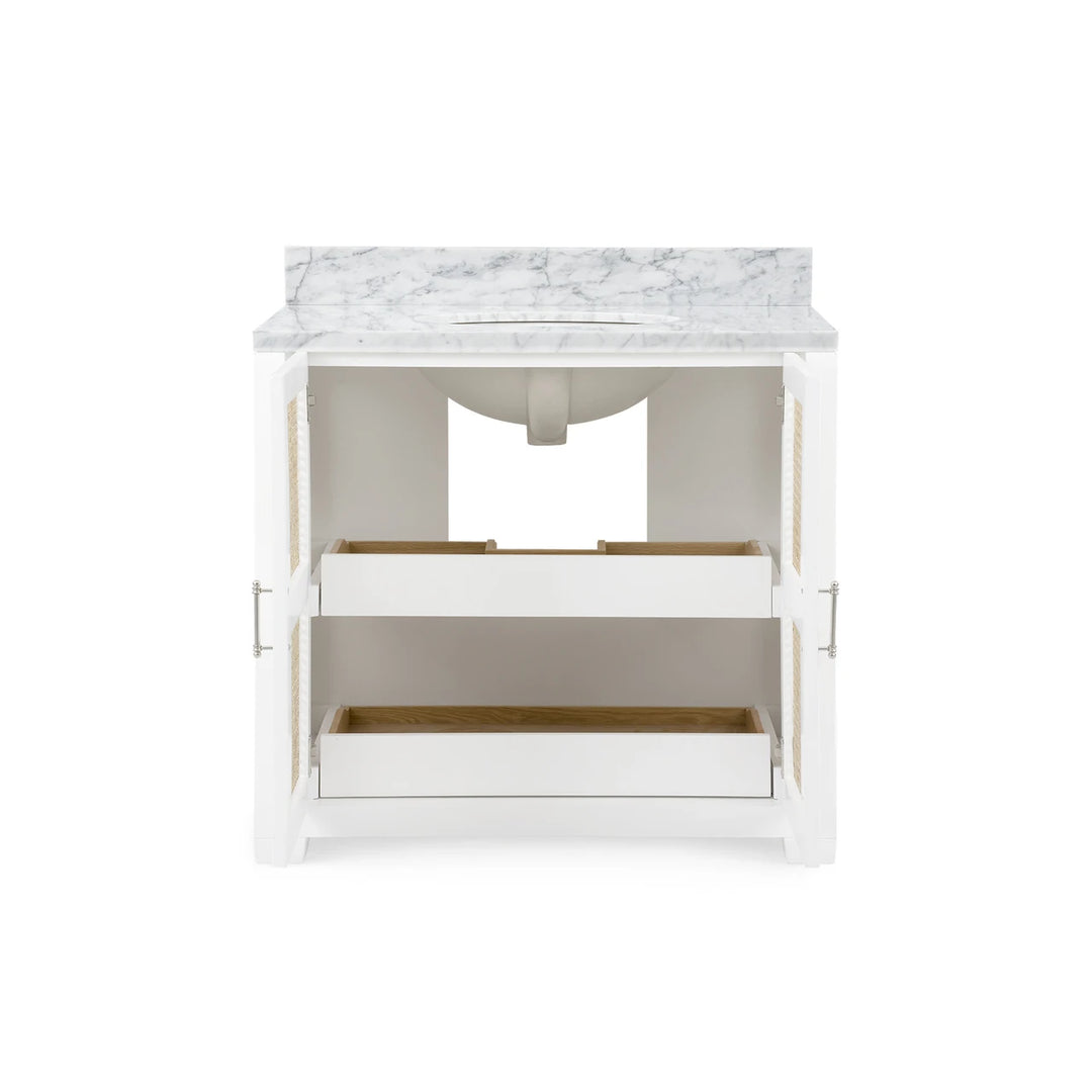 Ariel 2-Door 36" Bath Vanity Vanilla